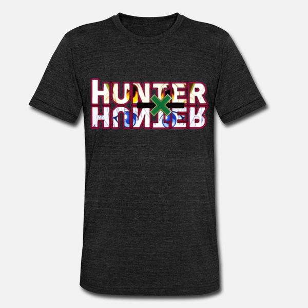 hunter x hunter logo t shirt men graphic short sleeve round neck vintage graphic funny casual summer novelty shirt